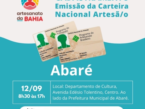 CARD CADASTRO ARTESÃO